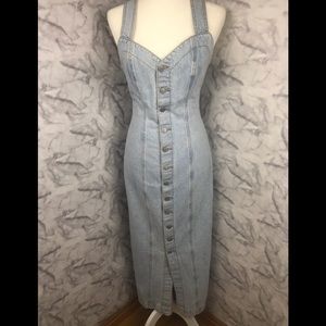 Bongo Vintage Denim Button Front Dress